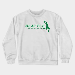 Retro Seattle Basketball Club Crewneck Sweatshirt